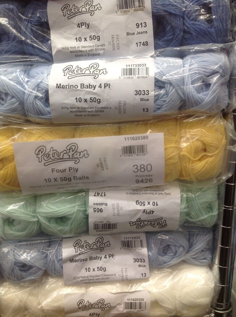 Wendy Peter Pan Baby Ultra Soft Double Knitting Wool New Various Colours Available