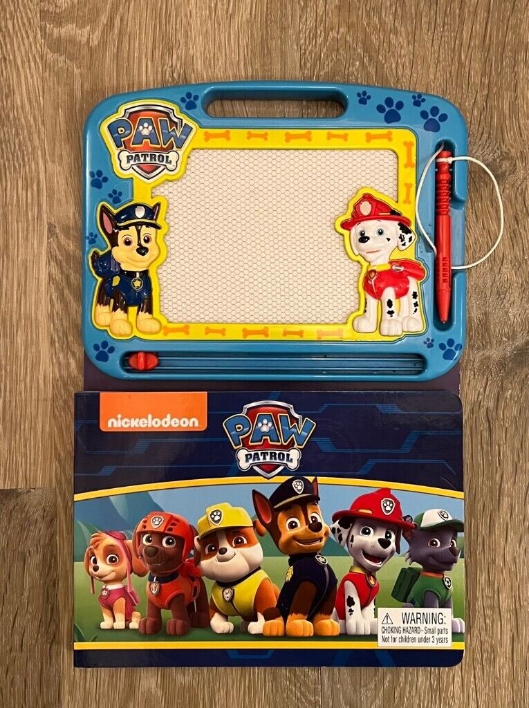 image for Paw Patrol, magnetic drawing pad, plus fun book to inspire your drawings on the pad