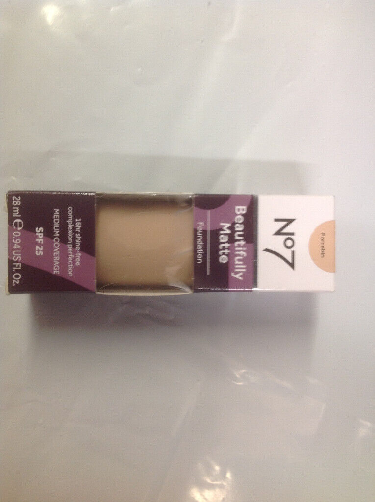 Boots N07 BEAUTIFULLY MATTE FOUNDATION 28ml Medium Coverage SPF25 Choose Colour Required