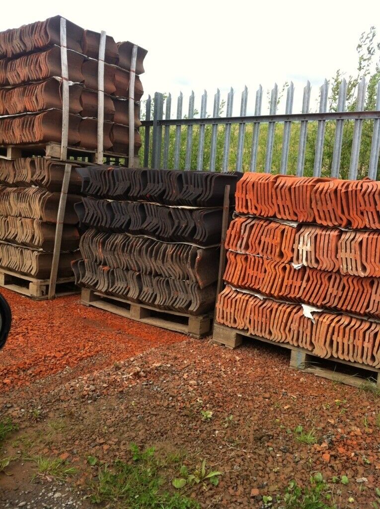 Old English pan tile, ridges and other tiles 