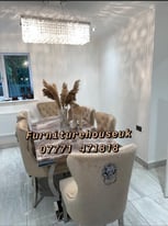 Marble Dining table with chairs delivery nationwide 