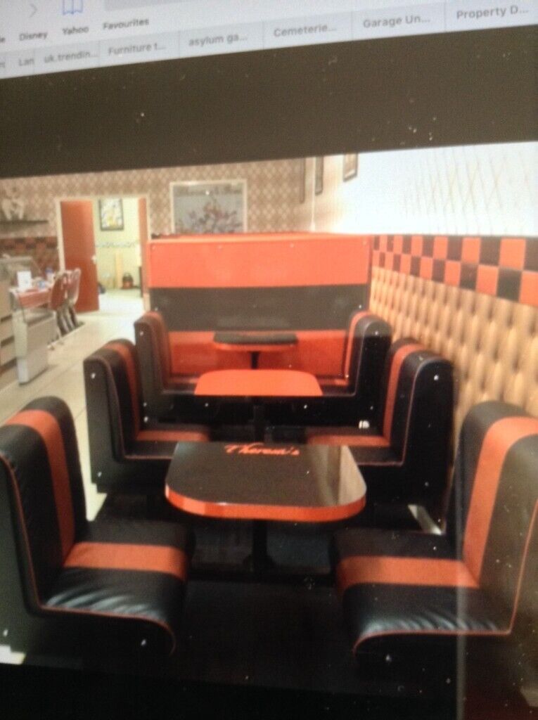 Cafe chairs & table sets 50s theme