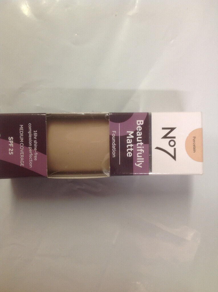 Boots N07 BEAUTIFULLY MATTE FOUNDATION 28ml Medium Coverage SPF25 Choose Colour Required