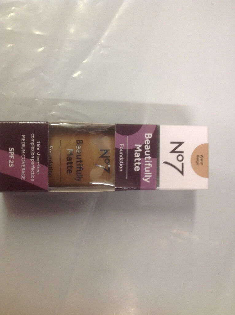 Boots N07 BEAUTIFULLY MATTE FOUNDATION 28ml Medium Coverage SPF25 Choose Colour Required
