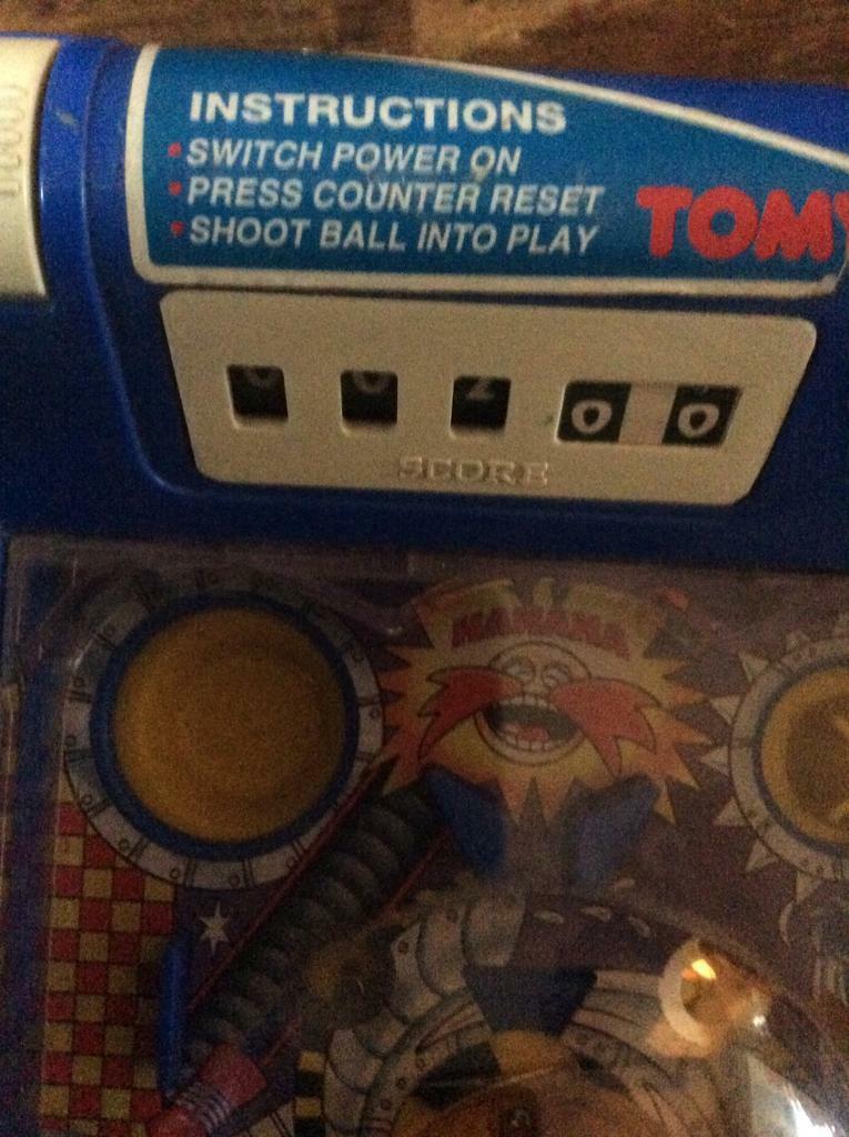 Collectable Sonic The Hedgehog Pinball Machine Tomy Vintage 1992 ( Now Reduced )