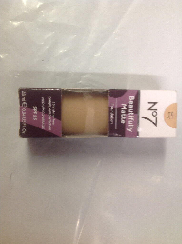 Boots N07 BEAUTIFULLY MATTE FOUNDATION 28ml Medium Coverage SPF25 Choose Colour Required