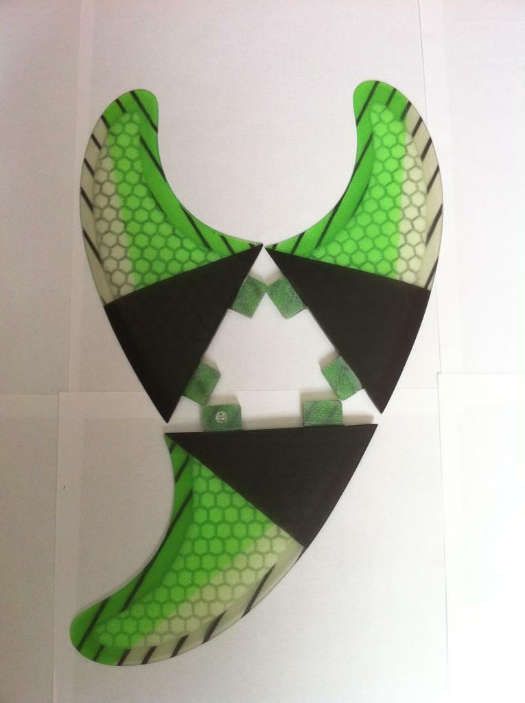 SURFBOARD FINS Honeycomb/Carbon FCS Fit Surf Fin,G5/M5 Thruster Set3 P