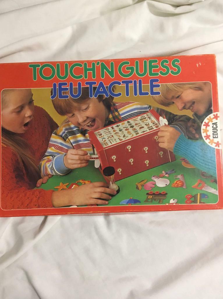 image for Vintage children’s Touch’n guess game - Jeu Tactile