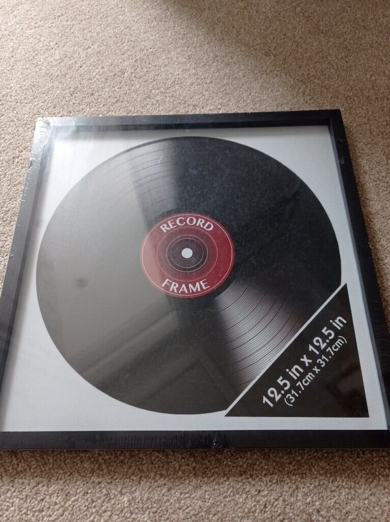 image for Black Record Frame 12.5 Square. Brand new