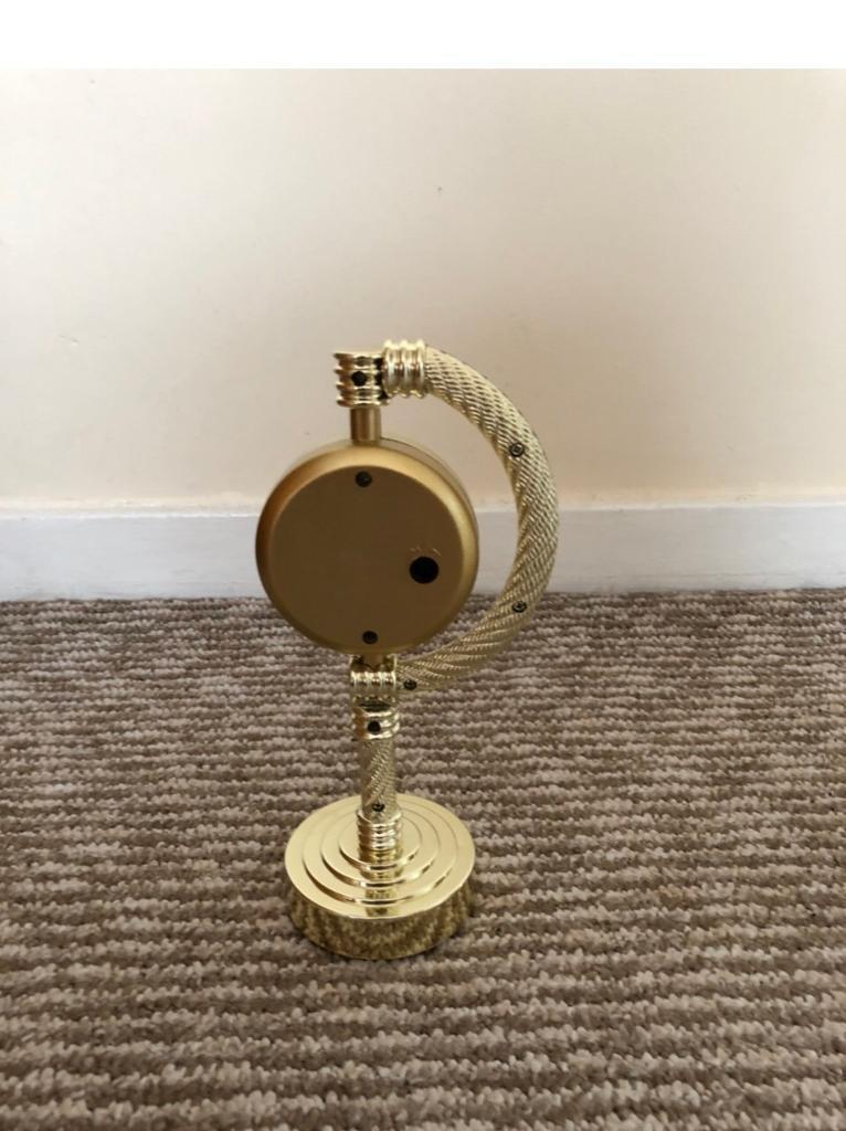 Gold mini standing clock