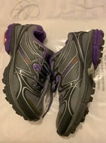 Women’s Purple and Grey Trainers Size 5 Karrimore run D30