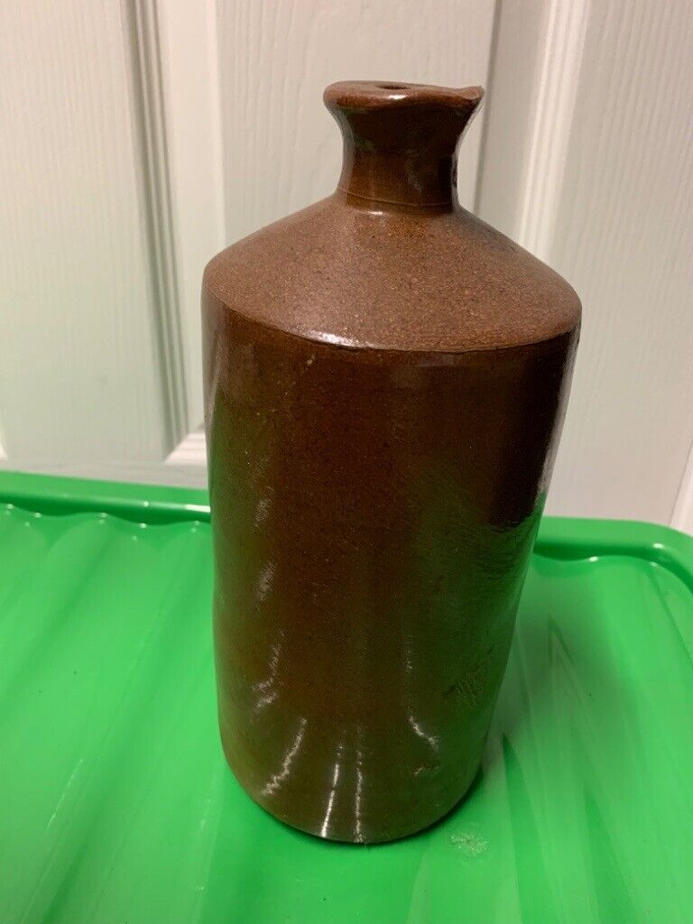image for Brown earthenware jug antique/vintage 