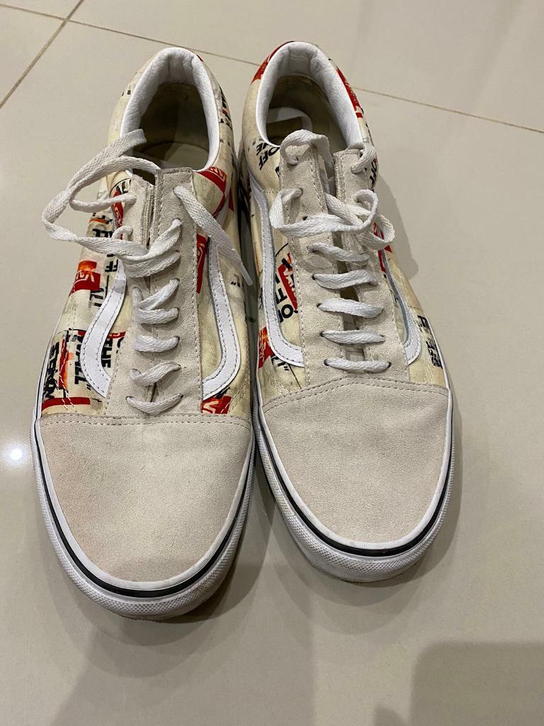 Grey vans hot sale size 10