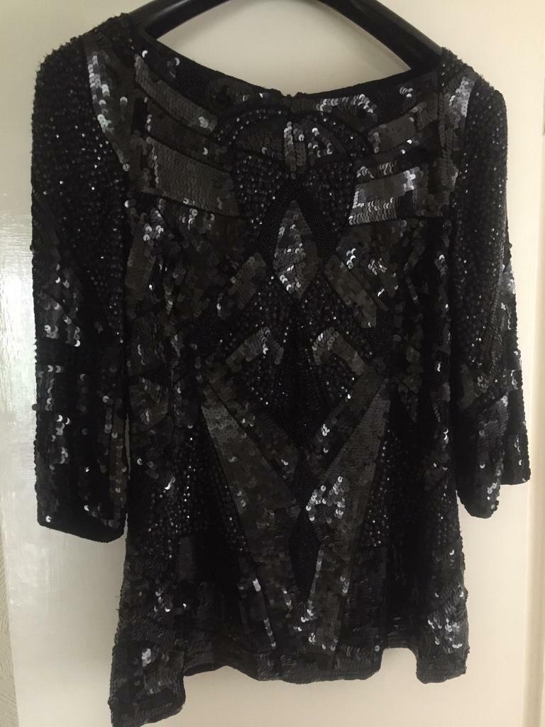 image for Black sequin top by French Connection