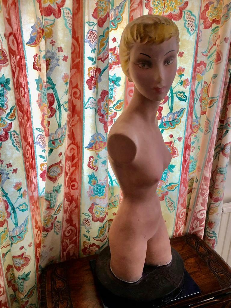 image for Vintage Collectable Plaster Bust Blonde Lady by SIEGEL FRANCE 