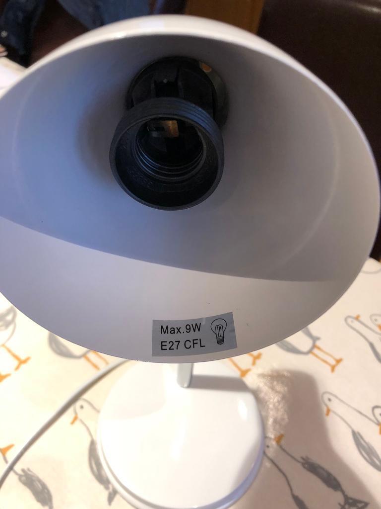 White desk lamp