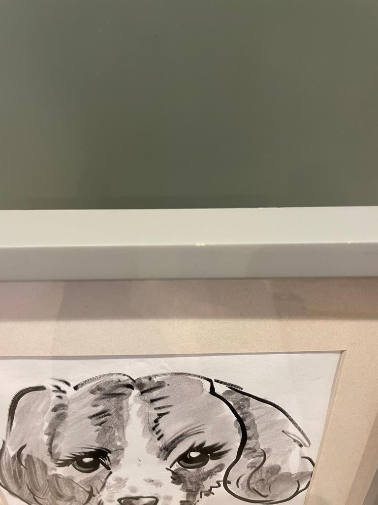 M&S 8x10 Grey Picture Photo Box Frame With Cream Mount