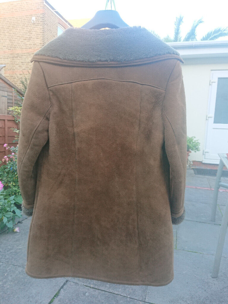 LADIES Sheepskin Coat Size 12 - Fur Inside - Brown/Tan - Baily's of  Glastonbury- Womens Vintage | in Ilford, London | Gumtree