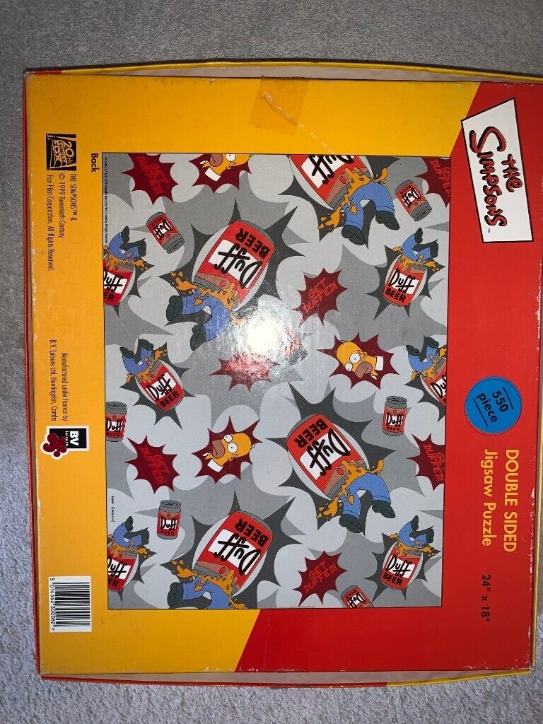 The Simpsons 550 Piece Double Sided Jigsaw Puzzle IP1