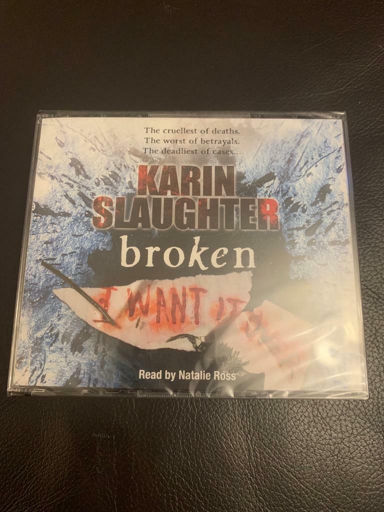 New Sealed AUDIOBOOK CD Karin Slaughter BROKEN by Natalie Ross 5 CD’s