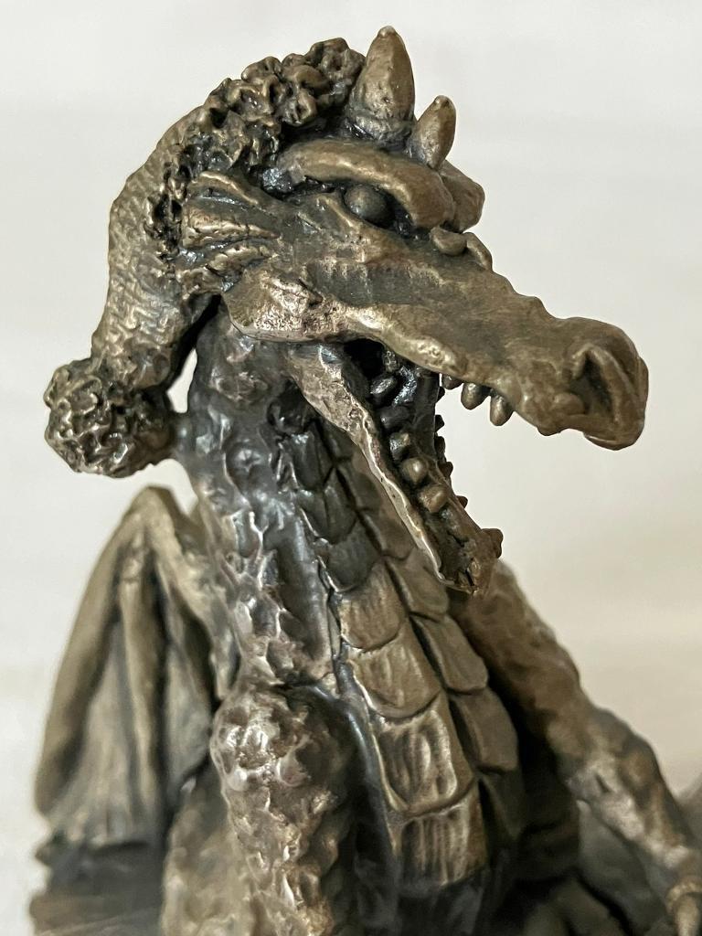 Myth and Magic Tudor Mint Pewter Dragon Collectable Sculpture THE MUSICAL CHRISTMAS 