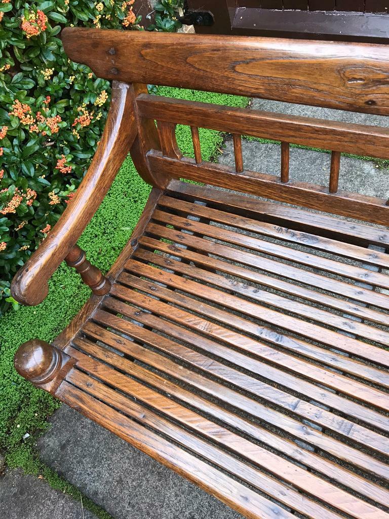 Antique Burmese Teakwood Bench