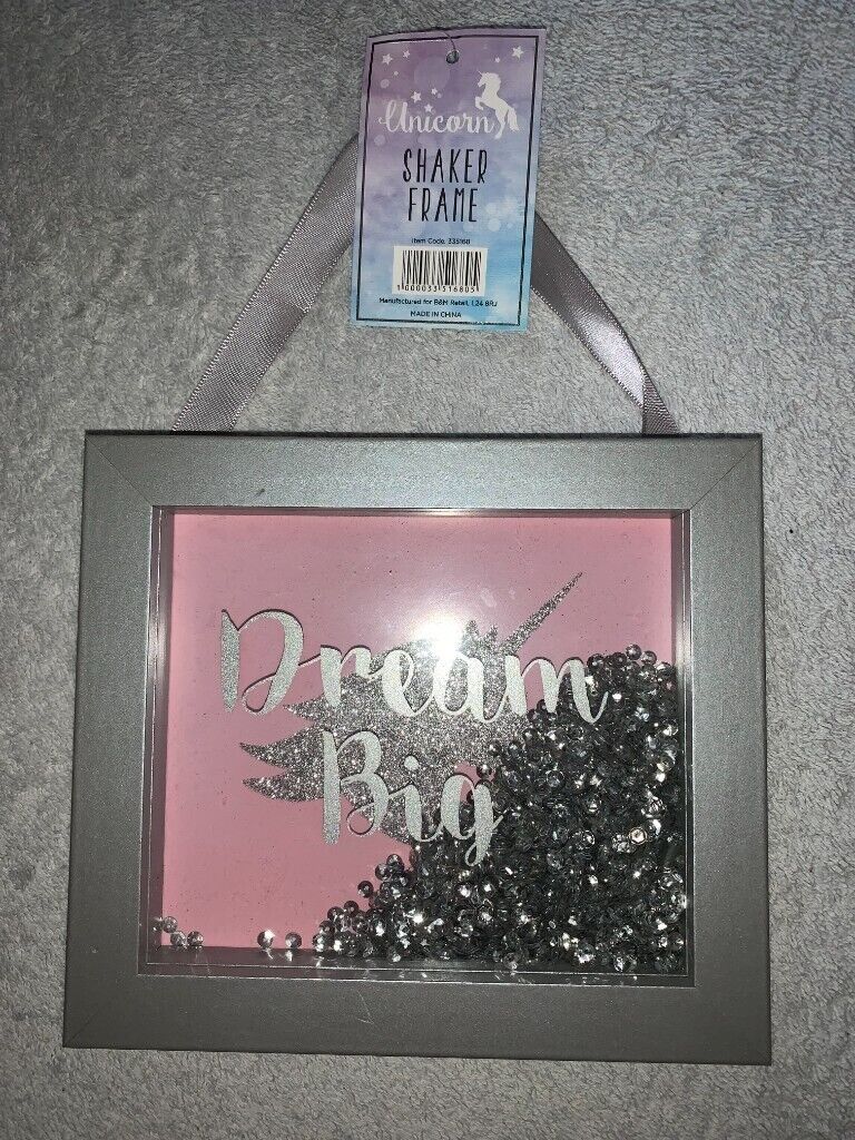 image for New Unicorn Dream Big Shaker Frame IP1