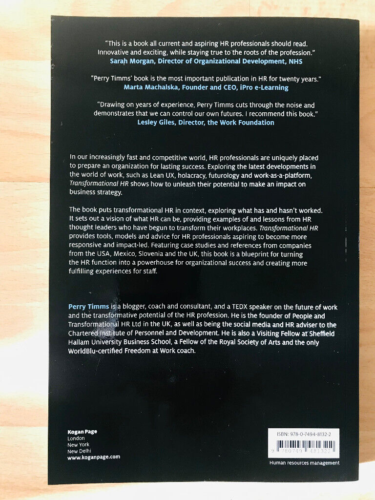 Transformational HR - Perry Timms - Paperback