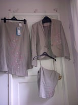 image for NEW - 'Next' 3 piece suit - skirt, jacket & top - size 10 
