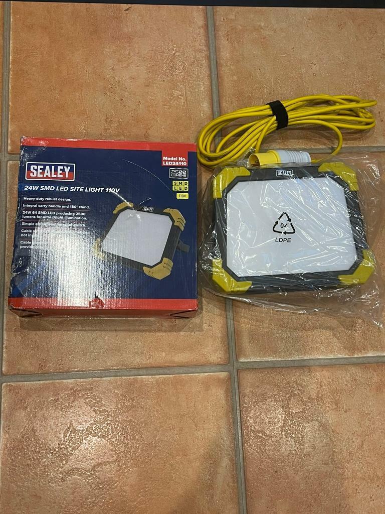 Sealey LED24110 Site Light 24W SMD LED 110V. Brand new, never used.