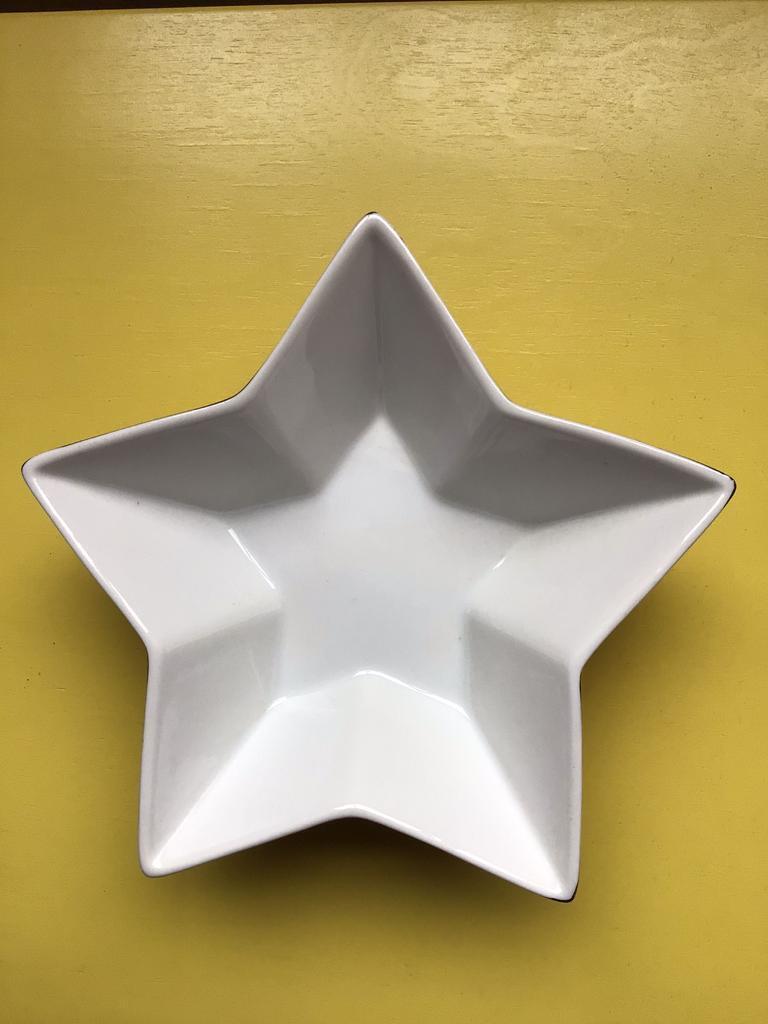 Silver Star Shaped Serving Bowl