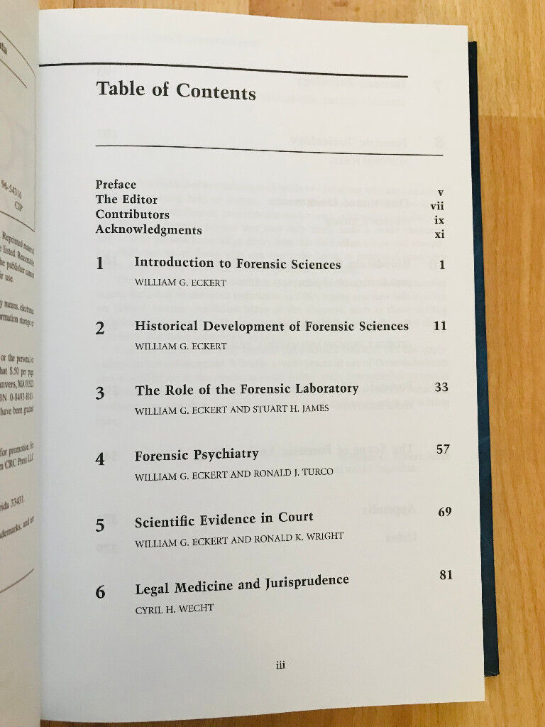 Introduction to Forensic Sciences - Second Edition - Hardcover – Illustrated