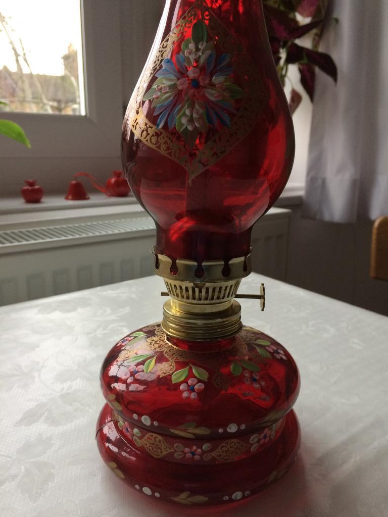 Traditional old Red Gas Lamp 