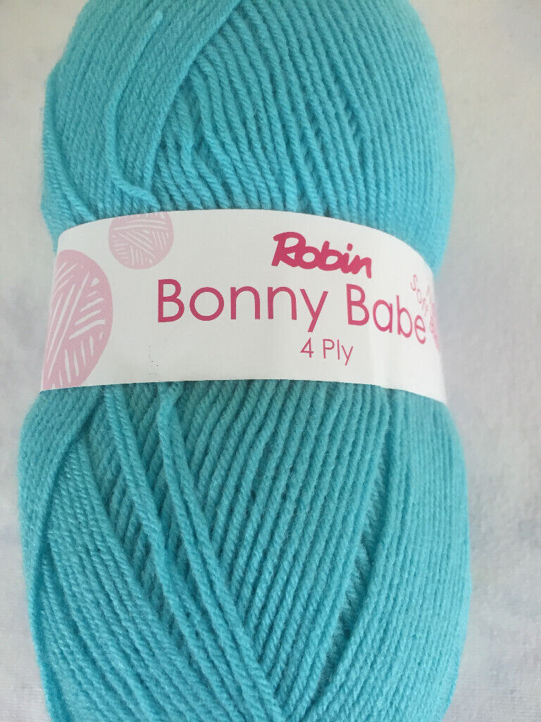 Robin Bonny Babe Soft Blend 4 PLY KNITTING WOOL Yarn Various Colours Available New