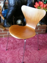 Rare Vintage Retro Scandinavian Danish Arne Jacobsen for Fritz Hansen Chair 3107