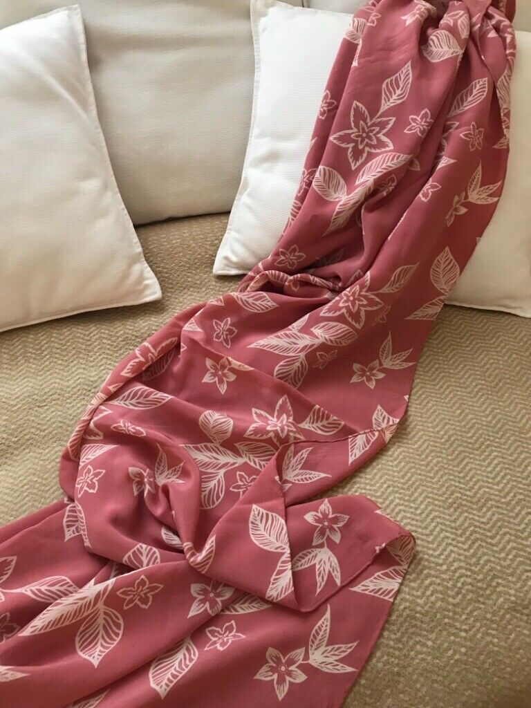 image for Vintage  Crepe de Chine scarf/ shawl. Large.