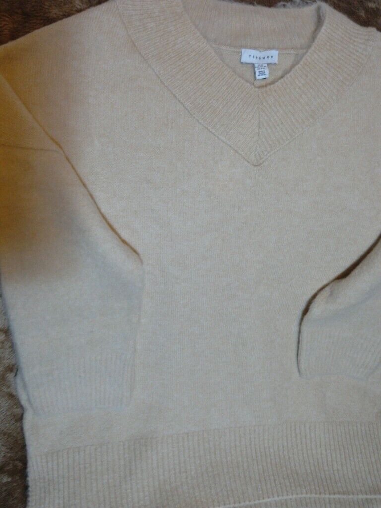 Gorgeous brand new Top Shop Ivory Brushed Longline knitted Jumpers small & medium £30 each one