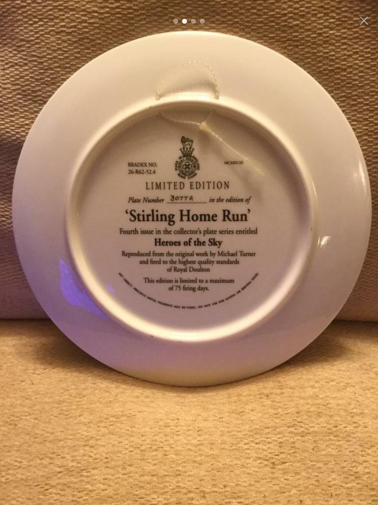 “Sterling Home Run” Hero’s of the Sky limited edition plate