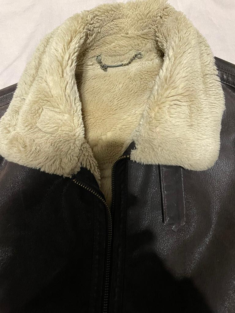 image for Leather wool men’s jacket 
