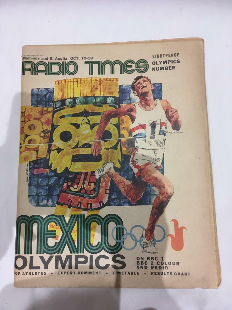 Vintage Olympic edition of Radio Times 1968