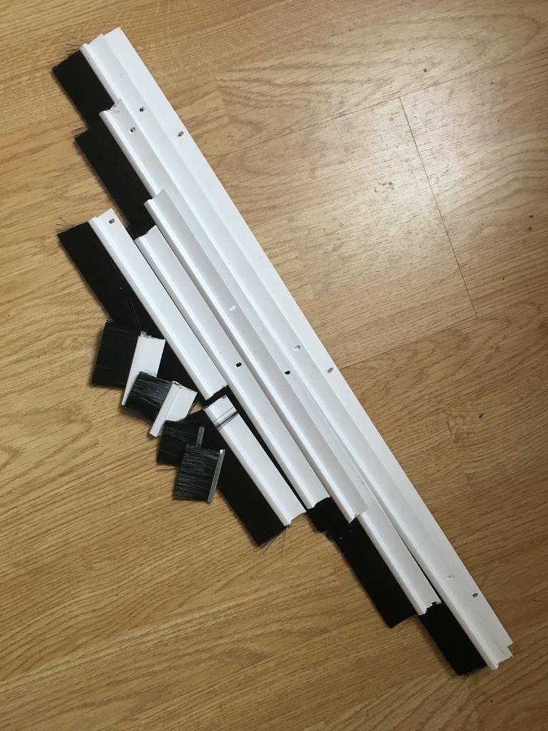 image for PVC Brush Strip White Draught Excluder Offcuts