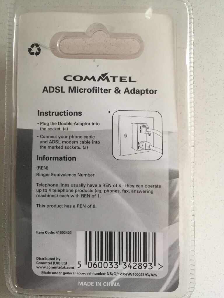 ADSL MICROFILTER & ADAPTOR