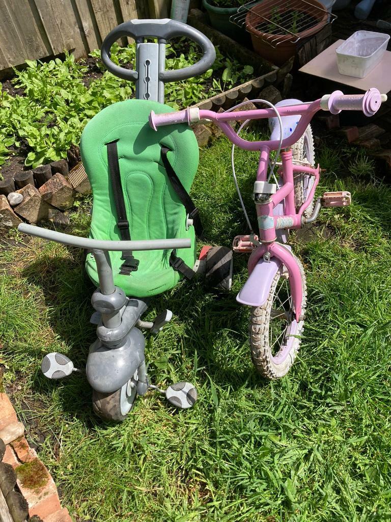 Child bike & scooter & Push Chair & food table