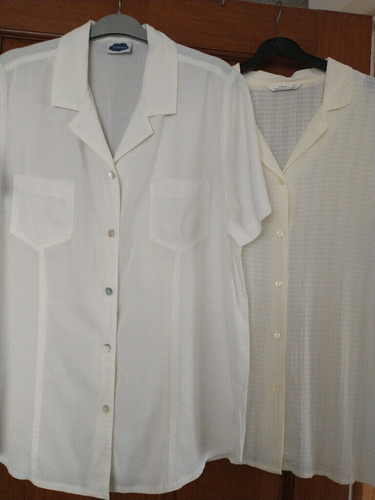 image for BLOUSE & SHIRT. Size 16. Will sell separately. Both - as new cond.