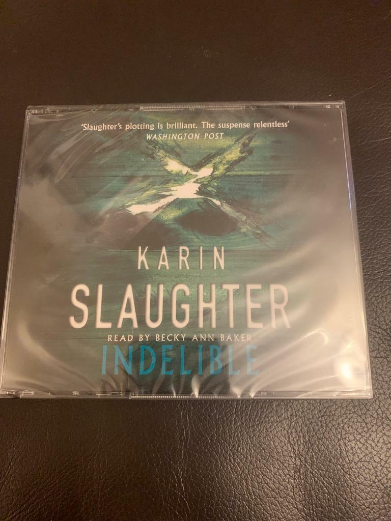 New Sealed AUDIOBOOK CD Karin Slaughter INDELIBLE by Ann Baker 5 CD’s