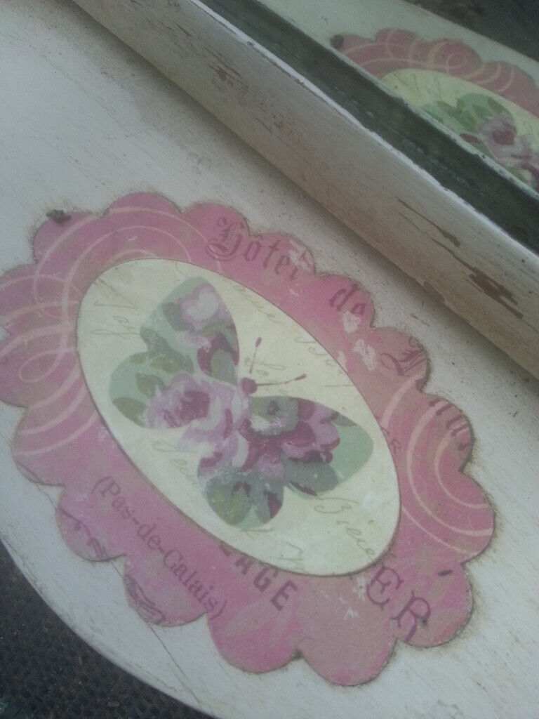 Upcycled, shabby chic, pine swing mirror.
