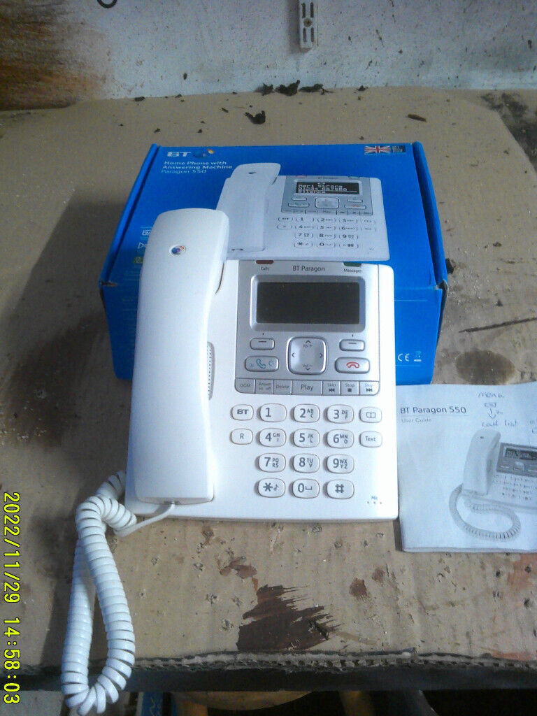 BT PARAGON 550 TELEPHONE/ANSWERING MACHINE