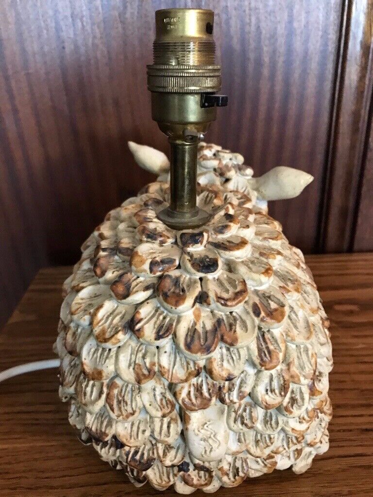 Hand Made in Wales Pottery Sheep Lamp