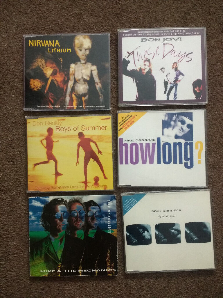 image for CDs - 6 EPs - Paul Carrack/Mike & Mechanics/ Bon Jovi/ Don Henley/Nirvana