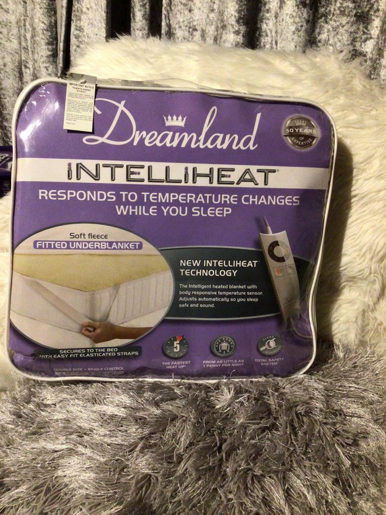 image for Dreamland intelligent heat double under blanket new sealed 